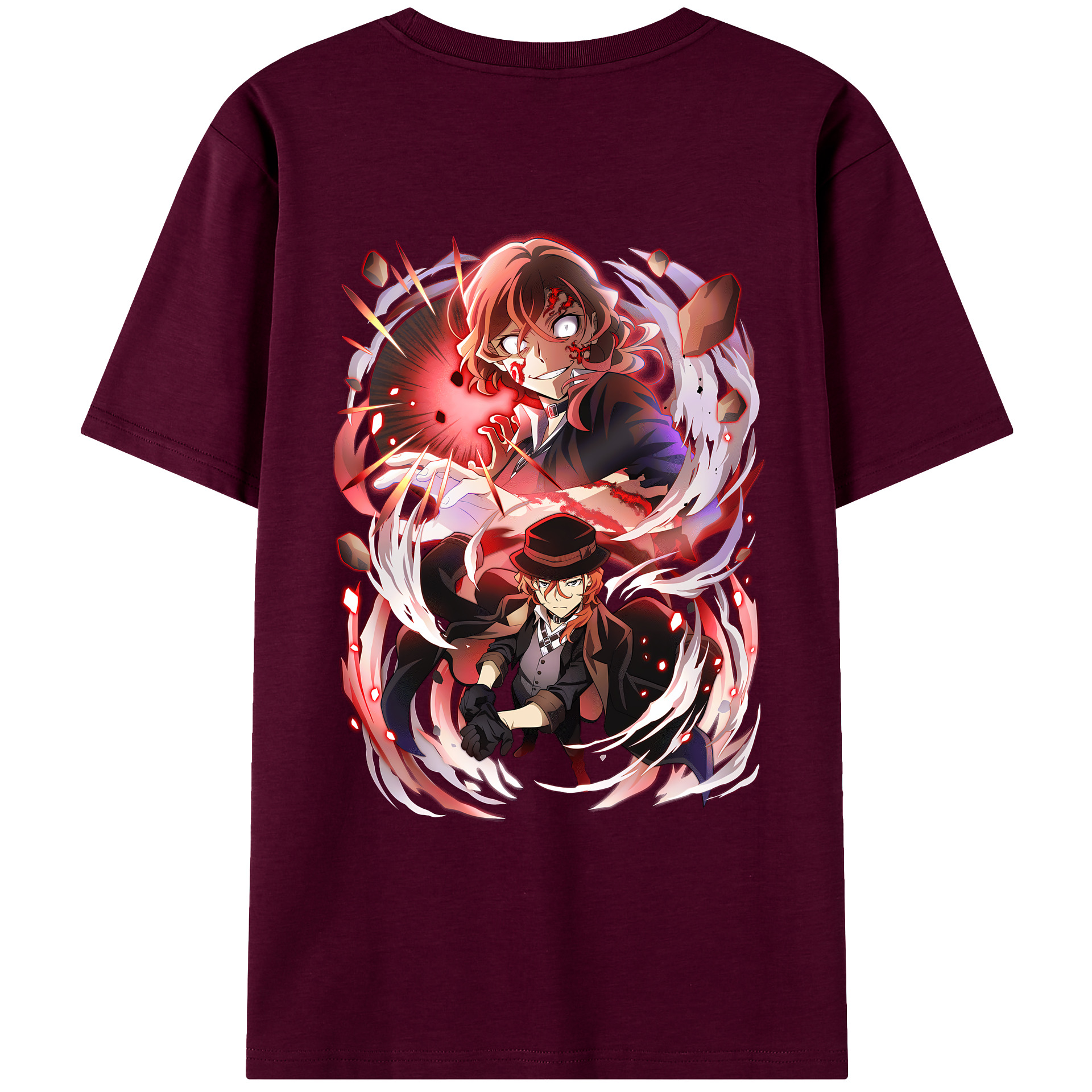 （画像用） 文豪ストレイドッグス Bungo Stray Dogs レディース半袖Tシャツ(バックプリント)